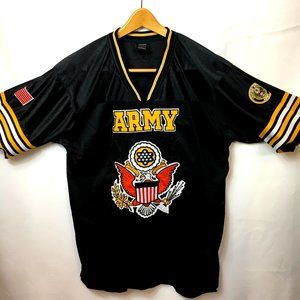 VTG US Army Football Bald Eagle US Flag Jersey